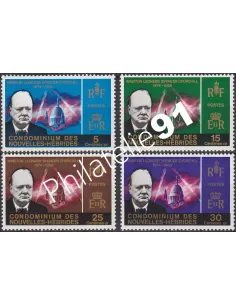 Nouvelles-Hébrides n° 227 à 230, Timbres colonies Francaises