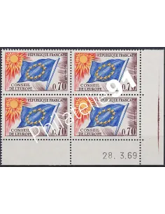 Coin daté sur Timbre n° 35, Collection timbres France