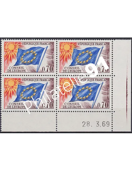 Coin daté sur Timbre n° 35, Collection timbres France