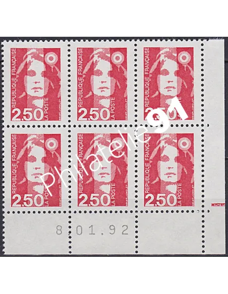 Coin daté sur Timbre n° 2715, Collection timbres France