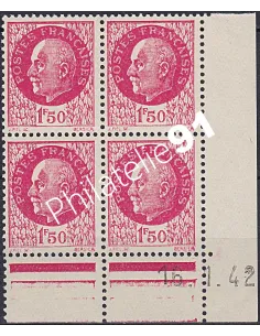 Coin daté sur Timbre n° 516, Collection timbres France