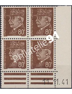 Coin daté sur Timbre n° 512, Collection timbres France