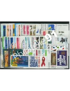 Année complète de timbres de France 1994, collection timbres de France