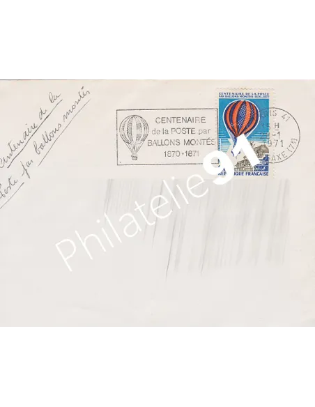 Lettre thématique ballon,Collection Lettre France