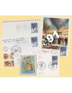 Lot d'enveloppes et Cartes thématiques ballon,Collection Lettre France