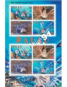 PALAU, n° 2512 à 2515 en feuille, collection timbre Océanie