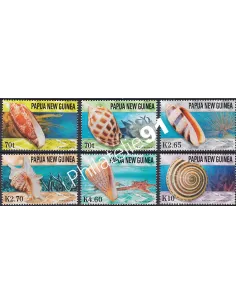 Papouasie & Nouvelle-Guinée, n° 1016 à 1021, collection timbre Océanie