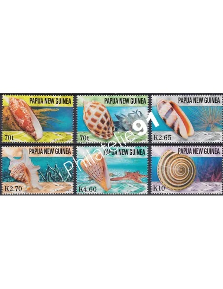 Papouasie & Nouvelle-Guinée, n° 1016 à 1021, collection timbre Océanie
