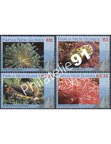 Papouasie & Nouvelle-Guinée, n° 1203 à 1206, collection timbre Océanie