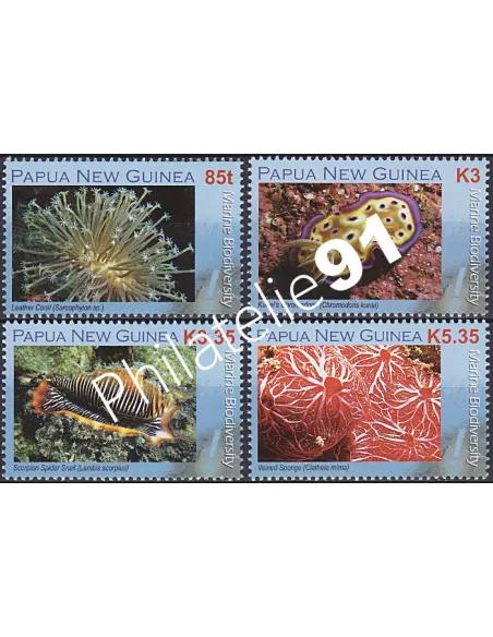 Papouasie & Nouvelle-Guinée, n° 1203 à 1206, collection timbre Océanie