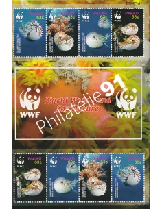 PALAU, n° 2184 à 2187 en feuille, collection timbre Océanie