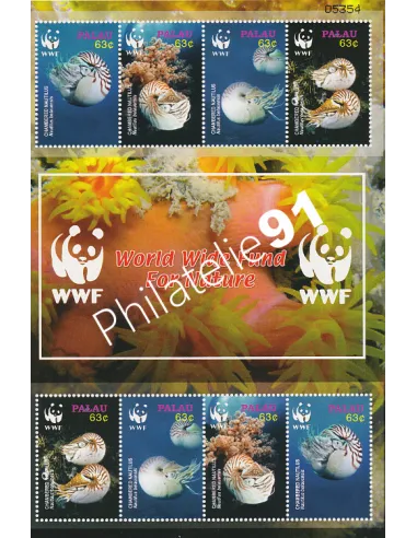 PALAU, n° 2184 à 2187 en feuille, collection timbre Océanie