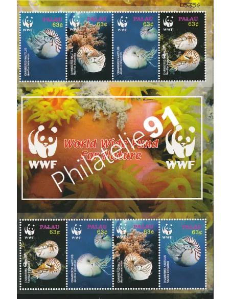 PALAU, n° 2184 à 2187 en feuille, collection timbre Océanie