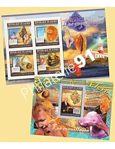 Guinée, n° 5586 à 5589 et Bloc-Feuillet, collection timbre Afrique