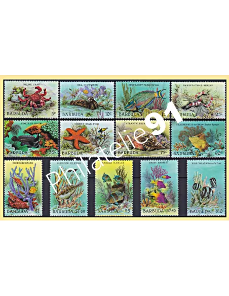Barbuda, n° 893 à 905, collection timbre Amériques