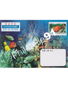 Corée du Nord, Entier Postal,aérogramme, collection timbre Asie