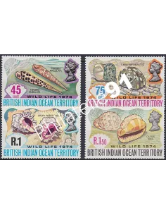 Océan Indien Britanique, n° 59 à 62, collection timbre Afrique