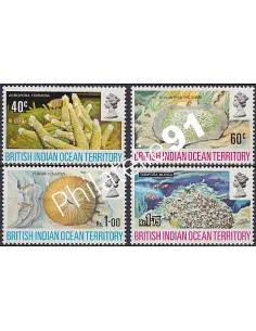 Océan Indien Britanique, n° 44 à 47, collection timbre Afrique