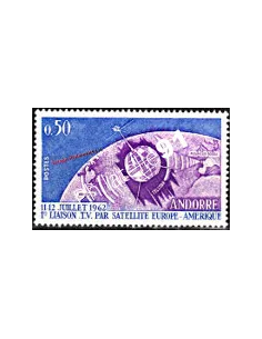 Timbre neuf d'Andorre Français n° 165 - Thématique: Espace