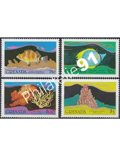 Grenade, n° 1277 à 1280, collection timbre Amériques