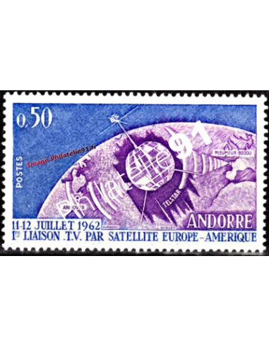 Timbre neuf d'Andorre Français n° 165 - Thématique: Espace