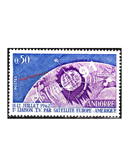 Timbre neuf d'Andorre Français n° 165 - Thématique: Espace