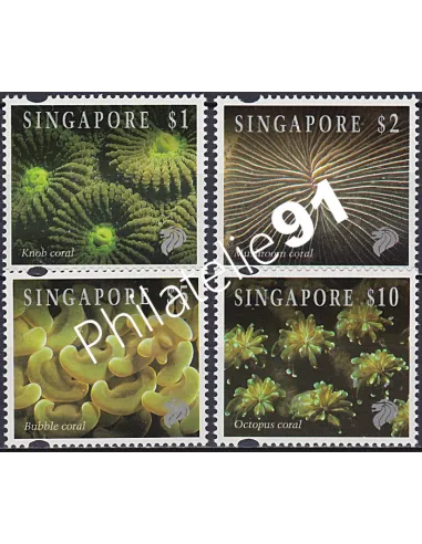 Singapour, n° 699 à 702, collection timbre Asie