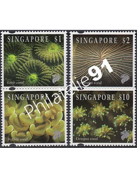 Singapour, n° 699 à 702, collection timbre Asie