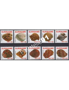 SURINAM, n° 2114 à 2123, collection timbre Amériques