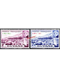 ININI - Timbre neuf  n° 51 à 52. Petain.colonies Francaises.