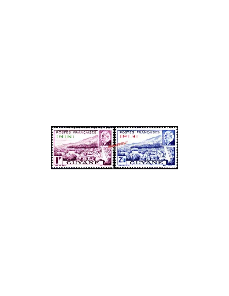 ININI - Timbre neuf  n° 51 à 52. Petain.colonies Francaises.
