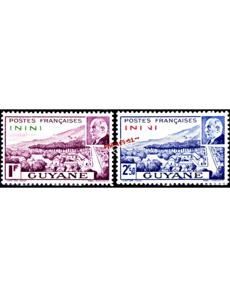 ININI - Timbre neuf  n° 51 à 52. Petain.colonies Francaises.