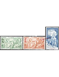 Timbres neufs de ININI - PA n° 1 à 3 - Série coloniale P.E.I.Q.I.