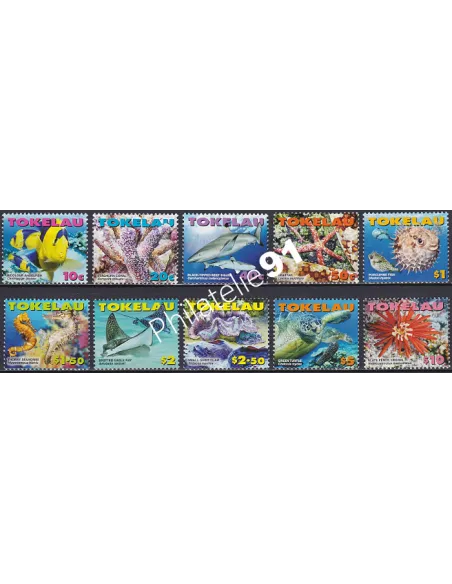 TOKELAU, n° 314 à 323, collection timbres Océanie