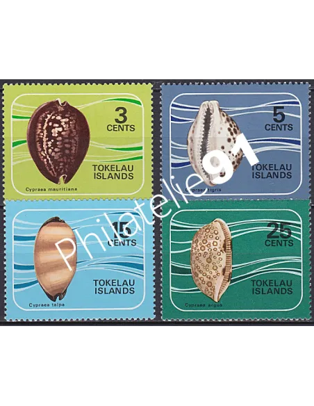 TOKELAU, n° 41 à 44, collection timbres Océanie