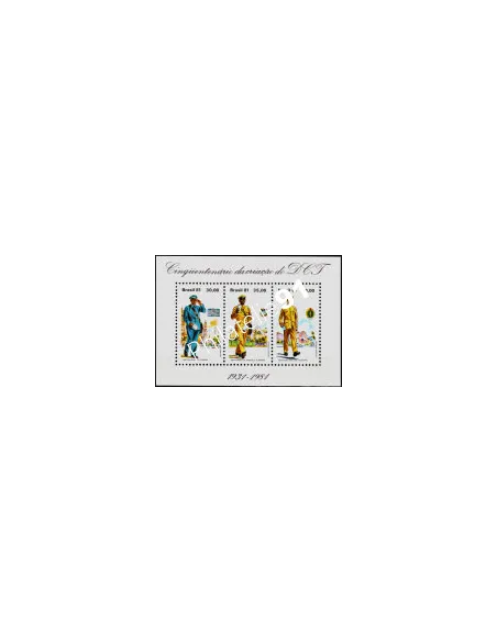 BLOC DU BRESIL UNIFORME DE POSTIER