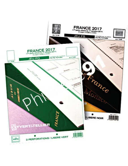 JEU FS FRANCE 2017 1er semestre adhésifs, matériel philatélique