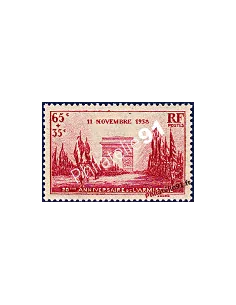 Timbre n° 403, 20e anniversaire de la Victoire, timbres de France