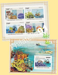 Togo, Lot de Timbres,collection timbre Afrique