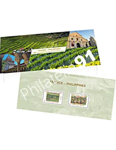 Bloc souvenir 135 France-Philippines,collection timbres France