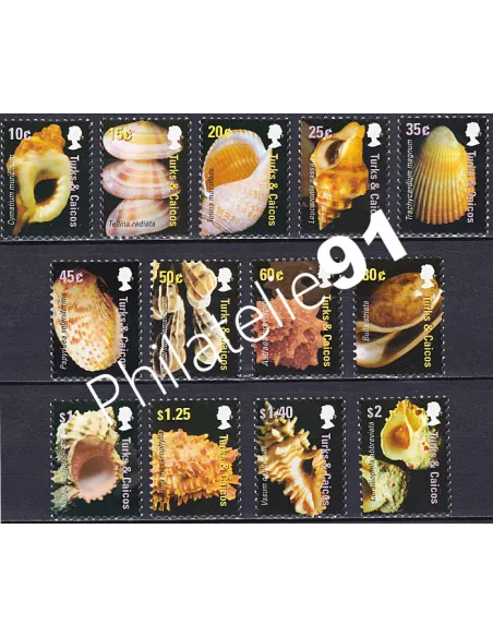 Turks et Caïcos,n° 1660 à 1672,collection timbre Amériques