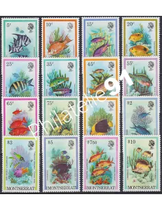 Montserrat, n° 446 à 461, Collection timbres Amériques