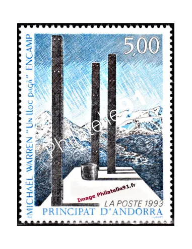 Timbre d'Andorre Français n° 439 - Thématique: Art