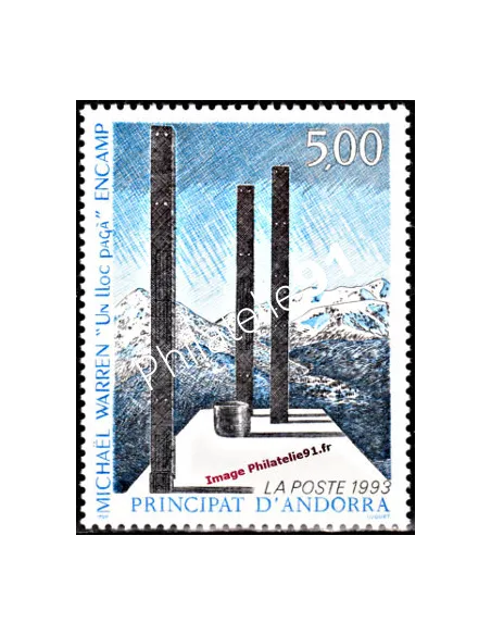 Timbre d'Andorre Français n° 439 - Thématique: Art