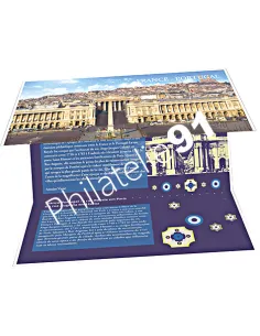 Pochette Emission commune P5087 France-Portugal - Architecture, Collection timbres France