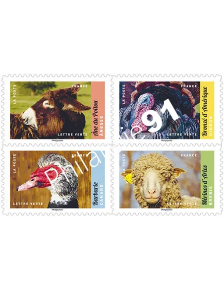 Carnet 1386, Veau, vache, cochon, couvée, collection timbres France