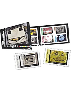 Carnet 1398, Masques, collection timbres France