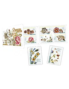 Carnet 1410, Fleurs et métiers d'Art, collection timbres France