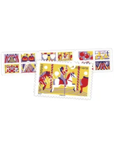 Carnet 1430, la fête foraine, collection timbres France