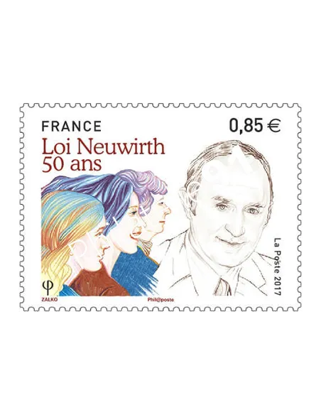 Timbre n°  5121, Cinquantenaire de la loi Neuwirth, collection timbres France